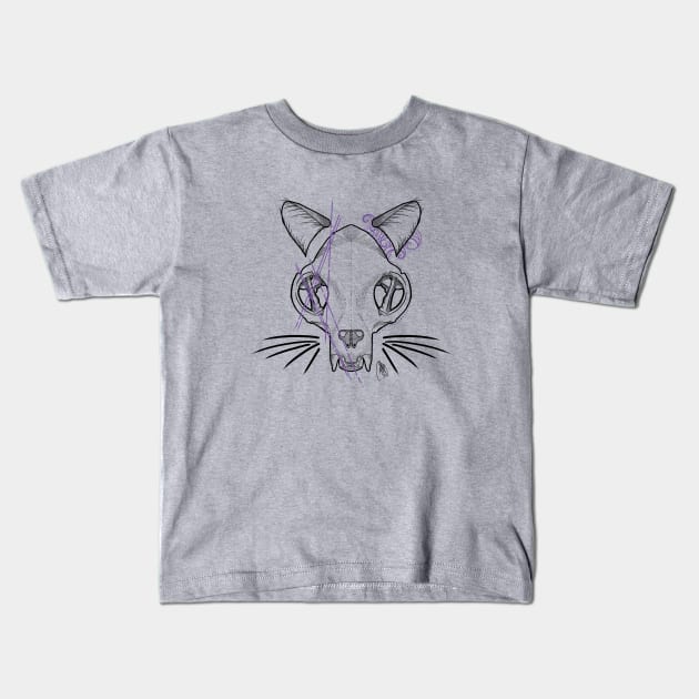 Deadly Kitten Kids T-Shirt by MareveDesign